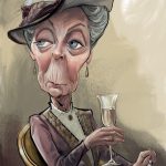 Maggie Smith caricature