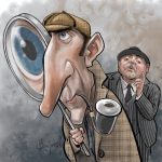 Sherlock Holmes caricature