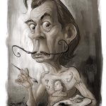 Salvador Edali caricature