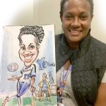 Kentucky softball player Yolanda caricature