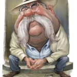 Wilford Brimley caricature