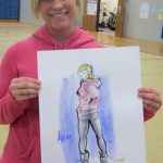 Fashion caricature of Ashley